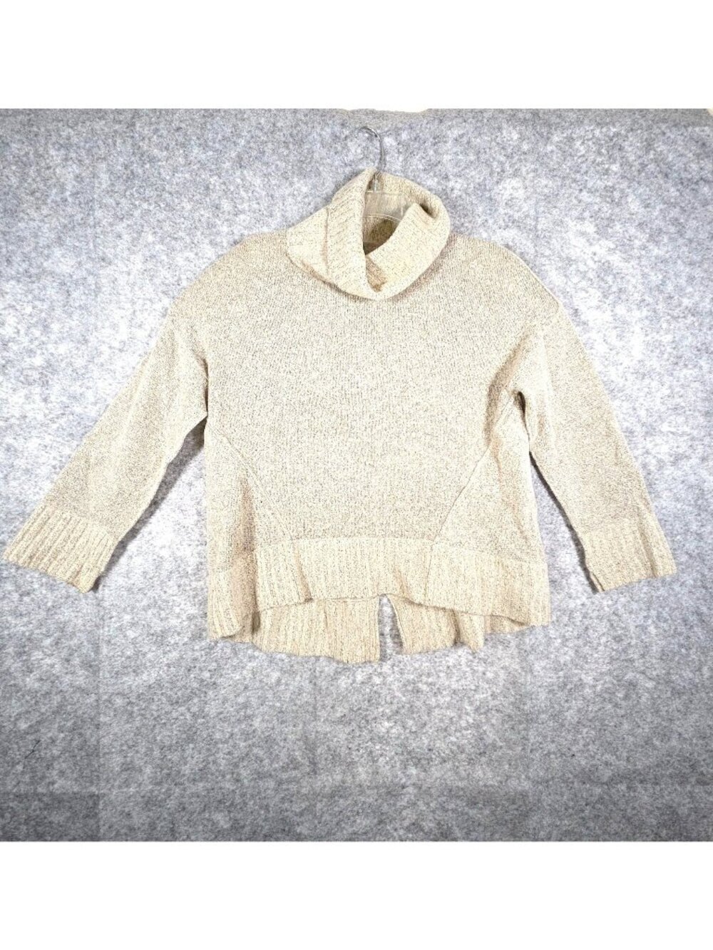 Brochu Walker Carrie Women Turtleneck Sweater Knit  Alpaca Cozy Gray Size S Lux